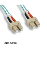 Kentek 5 Meter OM3 50/125 Aqua Fiber Optic Cable SC/SC Multi-Mode Duplex... - £29.27 GBP