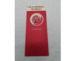 Cranberry World Plymouth Massachusetts Visitor Center Brochure - £16.35 GBP