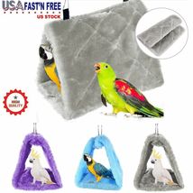 Pet Nest Plush Bird Cave Cage Warm Hanging Sleeping Bed Hut Tent Parrot Hammock - £18.38 GBP