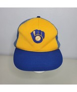 Milwaukee Brewers Hat Snapback McDonalds Trucker Mesh Cap MLB 1985 Vintage - $15.99