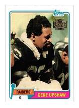 1981 Topps #219 Gene Upshaw Oakland Raiders - £1.61 GBP