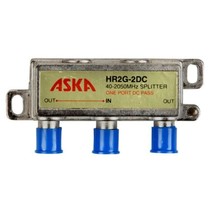 Aska 031WS Coaxial Splitter 3 Way F Premium 40-2050MHz Wall Mount RG6 TV Cable - £5.47 GBP