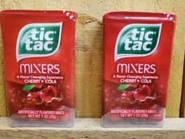 Tic Tac Mixers Cherry Cola Gum Lot of 2 packages of 56 Pieces per Package - £26.89 GBP