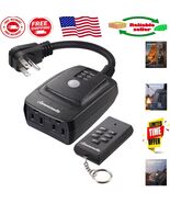 Dusk to Dawn Waterproof Timer Switch with Remote Control for Efficient L... - $455.80 MXN