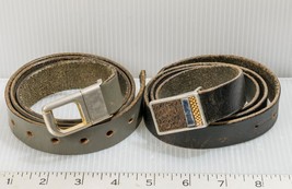 Lot of 2 Leather Belts and Buckles - $49.48