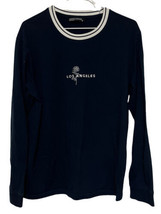 Sunrise Kingdom  Los Angeles Blue &amp; White Long Sleeve Shirt Mens Sz M - £9.34 GBP