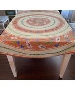 JLP Provence Tablecloth 70&quot; Round French Provincial Daisies Floral - $39.22 CAD
