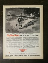 Vintage 1960 Phillips 66 Early War Birds Airplane The Morane L Parasol Ad - $6.64