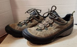 Clarks Outdoor Wave Walk Brown Suede Waterproof Walking Shoes Sz 8M Mens Hiking - £30.80 GBP
