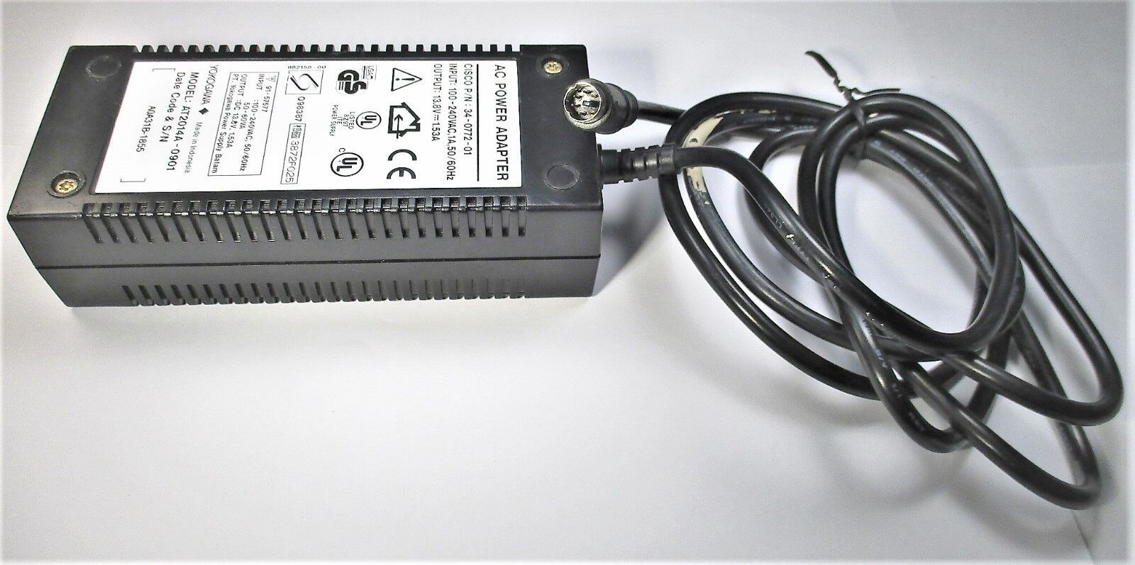 Yokogawa AT2014A-901 13.8VDC A/C Adapter Cisco 34-0772-01 - $9.60