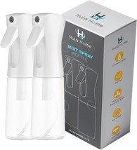 Spray Bottle for Hair 2pc 6.8oz 200ml Mist Empty Ultra Fine Plastic Water Spraye - £18.50 GBP