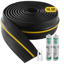 VEVOR Garage Door Threshold Seal,16.5Ft,PVC,Adhesive,Weatherproof,DIY,Black - $37.90
