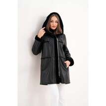 Vinci The Belluna Black Shearling Women Jacket image 14