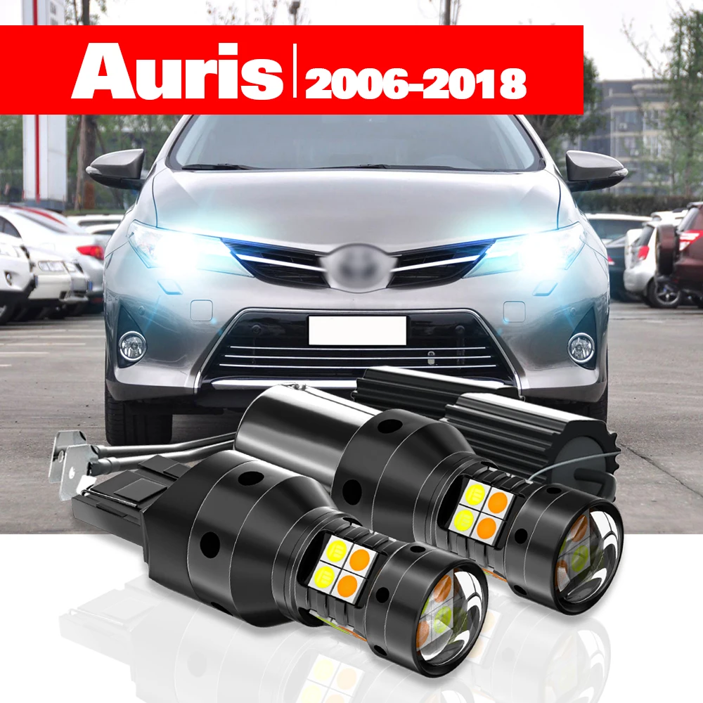 For Toyota Auris E15 E18 2006-2018 2pcs LED Dual Mode Turn Signal+Daytime - £32.79 GBP