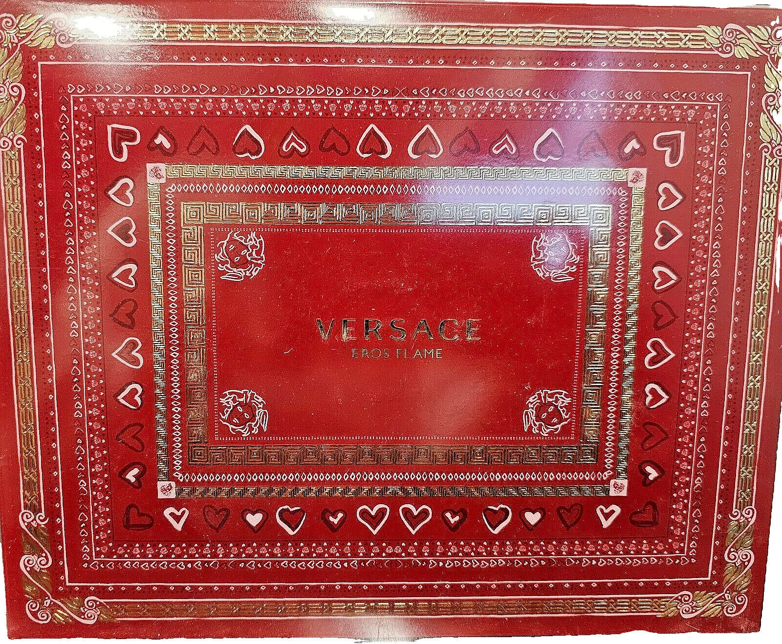 Versace Eros Flame 3 pc. Gift Set Cologne, After Shave, Shower Gel