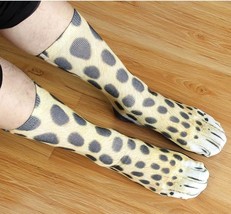 Funny animal foot Cotton Socks Kawaii Unisex Harajuku Wibu Casual High Ankle - £7.20 GBP