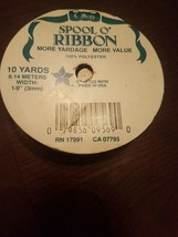 Spool O&#39; Ribbon 10 Yards 9.14 Meters Width: 1/8&quot; (3mm) - $6.63
