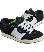 Globe Skateboarding Shoes Fusion Sz 12 Mens Black Green Skate Sneakers - $74.25