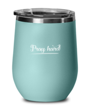 Pray Hard, teal drinkware metal glass. Model 60063  - £21.57 GBP