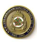 US Navy USS Abraham Lincoln SSBN 602 Submarine Challenge Coin 1961-1981 - £26.17 GBP