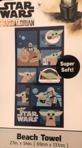 BABY YODA STAR WARS ORIGINAL LICENSED BEACH TOWEL SUPER SOFT (27”x54”) - $22.53