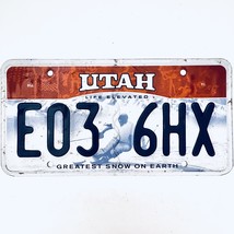  United States Utah Greatest Snow On Earth Passenger License Plate E03 6HX - £14.73 GBP