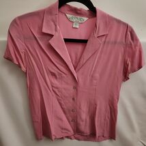 Vintage Good condition Casual Corner petite size 2 small pink blouse - $7.99