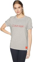 Calvin Klein Womens Sleepwear Lounge Short Sleeve Crew Tee,Heather,Small - £25.24 GBP
