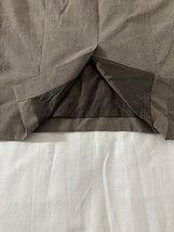 Rafaella Women's Brown Rear Zip & Slit Pockets Pull-On Skirt Size 8 Waist 30" image 8