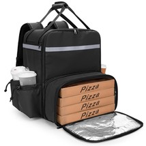 Expandable Food Delivery Backpack From Trunab With Four Cup, And Uber Eats. - £71.55 GBP