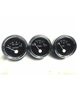 Electrical Oil Pressure, Temperature, Water Temperature Gauge set in Bla... - $42.47