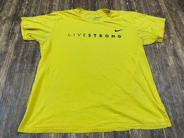 VTG Nike Livestrong Men’s Yellow T-Shirt - Small - 268515-703 - £2.74 GBP