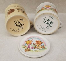 Vintage 1983 Hallmark Mug Mates Friends Make Your Day Coffee Tea Cup Lot of Two - £27.53 GBP