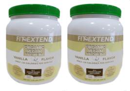 FIT EXTEND 2 Pack, Organic,Vegan Protein Powder,60 Servings, Vanilla Cak... - $79.99