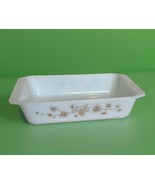 VTG 1961 Pyrex 575-B GOLDEN PINE 2 Quart Space Saver Casserole Dish Only - $82.41 CAD