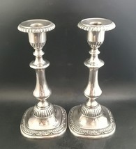 PAIR Superb Reed and Barton Sulgrave Manor Candlesticks Silverplate 10 1... - $118.00