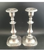 PAIR Superb Reed and Barton Sulgrave Manor Candlesticks Silverplate 10 1... - $2,155.25 MXN