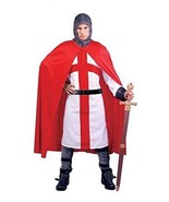 Medieval Dress Very Color Only White Tunic Cloak Red Best Style Reenactment - $2,593.18 MXN