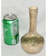 Vintage McCoy Pottery Mid Century Grecian Bud Vase w 24K/ Crackle Glaze ... - £30.56 GBP