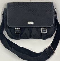 COACH Black Canvas SIGNATURE JACQUARD Crossbody Messenger Handbag   H118... - £37.27 GBP