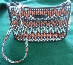 Vera Bradley Handbag Brown/Teal/White Pattern - $528.05 MXN Vera Bradley Handbag Brown/Teal/White Pattern - $528.05 MXN