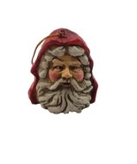 Vintage Santa Claus Head Hanging Tree Christmas Ornament Figure RED - $171.00 MXN