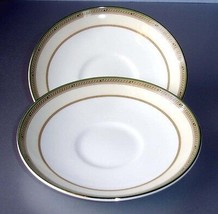 Wedgwood Heiress Tea Saucers Set OF 2 Made in U.K New - £14.36 GBP