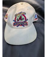 1995 Atlanta Braves MLB World Series Hat Cap Lid White New Era Maddux Gl... - $1,146.78 MXN