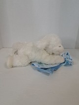 Baby Gund 9&quot; Bedtime Prayer White Winky Lamb Blue Blanket Prays 319895 Praying - $10.08