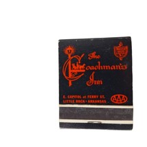 Vintage Matchbook The Coachman&#39;s Inn Little Rock AR Full Unstruck Advert... - $252.67 MXN