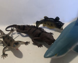Plastic Animals Lot Of 4 Shark Toys T5 - $6.92