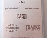Stampin Up! “SIMPLY WONDERFUL” Stamp Set Of 7 NEW - £2.80 GBP