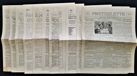1936-37 antique LOT 11pc PRETZELETTE lititz pa high school genealogy history - £70.04 GBP