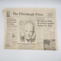 Newspaper Pittsburgh Press December 30 1969 Ike Dwight Eisenhower Death - £19.46 GBP